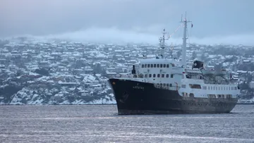 MS Lofoten arrives at Bergen