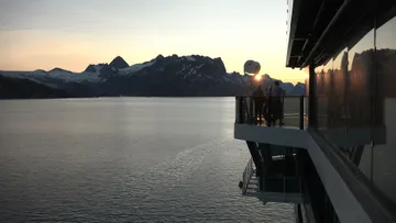 Entering Iittuaramiit Fjord (Southern Skjoldungen Fjord) aboard Seabourn Venture 