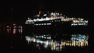 Saga Ruby (ex Vistafjord) transiting Cape Cod Canal