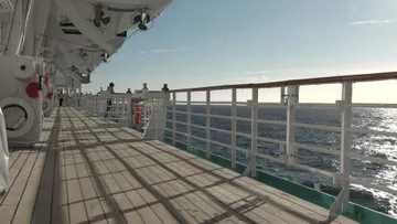 Promenade deck aboard Artania