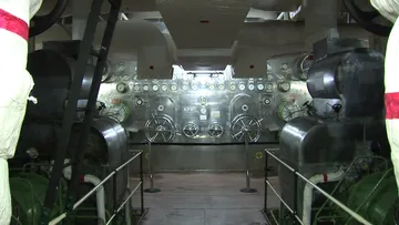 Engine room of SS Rotterdam