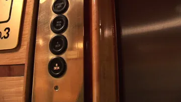 Elevator ride aboard Regal Empress