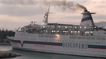 Discovery Sun leaves Freeport