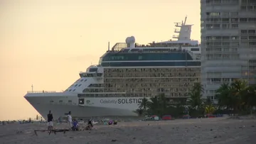 Celebrity Solstice leaves Port Everglades