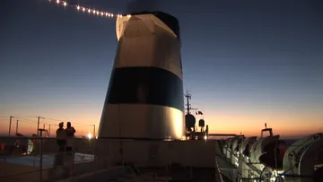 Evening on deck aboard Regal Empress