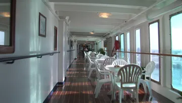 Enclosed promenade aboard Regal Empress