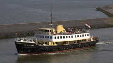 MS Friesland leaves Harlingen