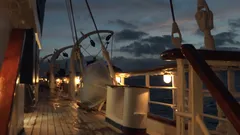 Evening on deck aboard Star Flyer