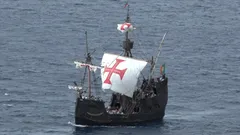 Santa Maria de Colombo passes Câmara de Lobos