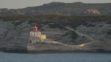 Arriving at Bonifacio aboard Le Bellot