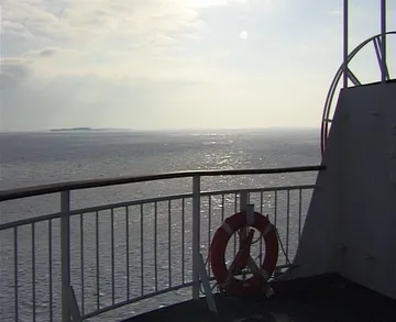 On deck aboard Silja Scandinavia