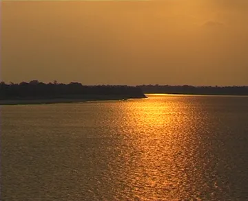 Evening on the Amazon River aboard Black Watch