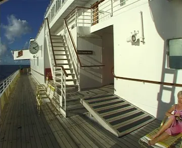 Promenade deck aboard Black Watch