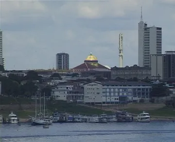 Arriving at Manaus aboard Black Watch