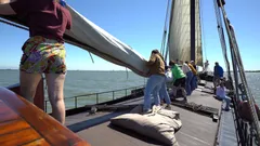 Sails down! aboard Zuiderzee