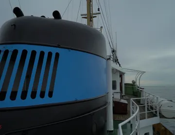 On deck aboard Elbe 