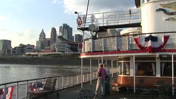 Leaving Cincinnati aboard Delta Queen