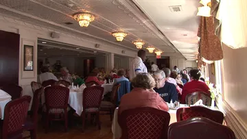 Lunch in the Orleans Room aboard Delta Queen