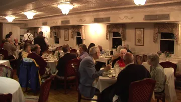 Dinner in the Orleans Room aboard Delta Queen