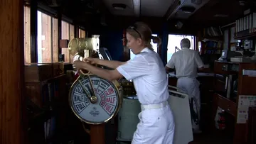 Navigational bridge of Sea Cloud