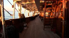 Sea Cloud - Promenade Deck 'Bow-to-Stern'