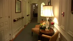 Main deck cabin corridor aboard Sea Cloud