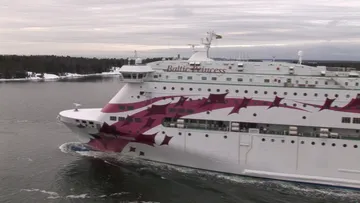 Baltic Princess underway