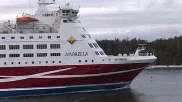 Amorella arrives At Mariehamn