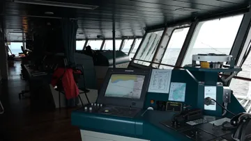 Navigational bridge of MS Trollfjord