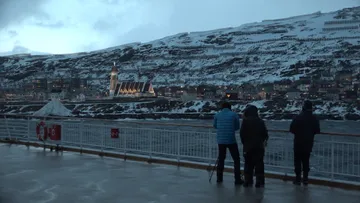 Leaving Hammerfest aboard MS Trollfjord