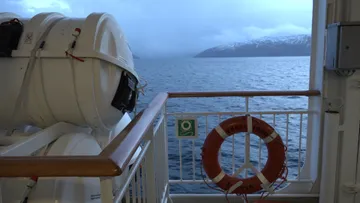 Promenade deck aboard MS Trollfjord