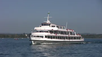 MS Stuttart navigates Lake Constance / Bodensee