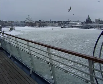 Arriving at Helsinki aboard Silja Symphony