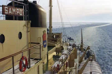 Sampo leaves her berth at Kemi