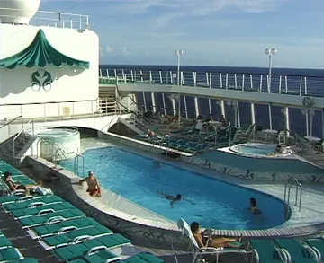 'Seahorse Pool' and 'Neptune Pool' aboard Crystal Harmony