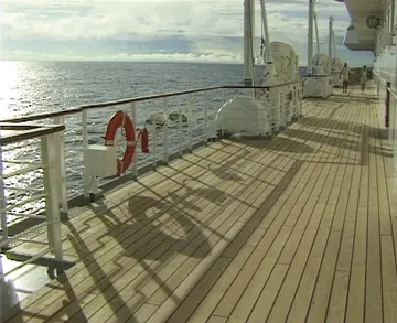 Promenade deck of Crystal Harmony