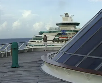 Arriving at Bridgetown aboard Crystal Harmony