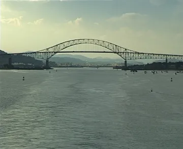 Passing Bridge of the Americas aboard Crystal Harmony