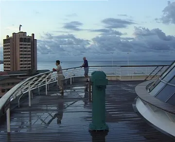 Arriving at Willemstad aboard Crystal Harmony