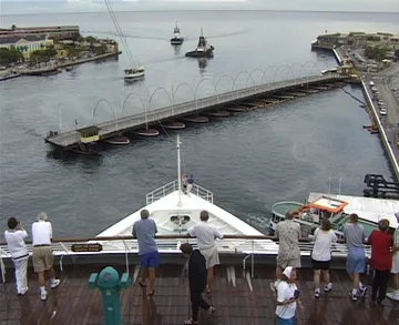 Leaving Willemstad aboard Crystal Harmony