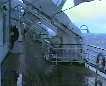 On deck aboard QE2