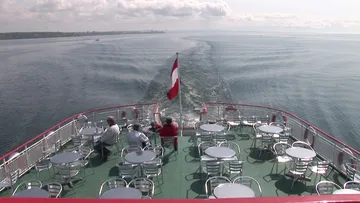 On Deck aboard MS Austria navigating Lake Constance (Bodensee)