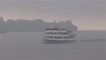 MS Austria navigates Lake Constance (Bodensee)