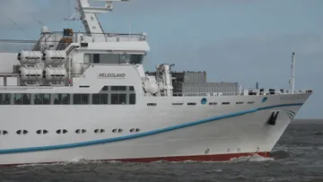 MS Helgoland leaves Cuxhaven