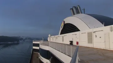 Leaving Stockholm aboard Viking Grace