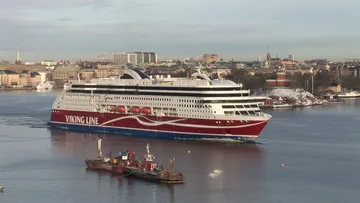 Viking Grace leaves Stockholm