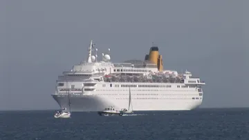 Costa Europa arrives at Rhodos