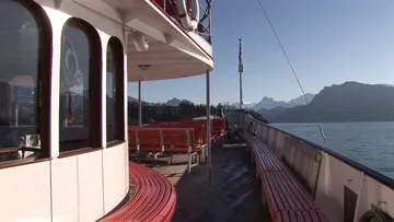 On deck aboard PS Unterwalden