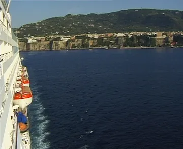 Leaving Sorrento aboard Royal Viking Sun