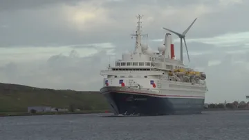 Boudicca navigating the North Sea Canal